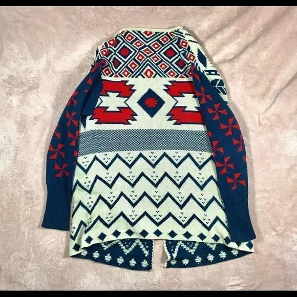 Hot & Delicious Tribal Open Long Sleeve Cardigan - Picture 3 of 8